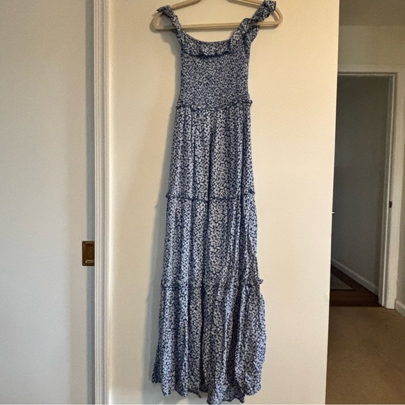 Petal & Pup Blue Floral Ruffle Maxi Dress - Picture 6 of 6